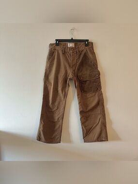 Vintage Spellbound Japan Utility Workwear Brown Pants L 32” Canvas Crop 

Good u